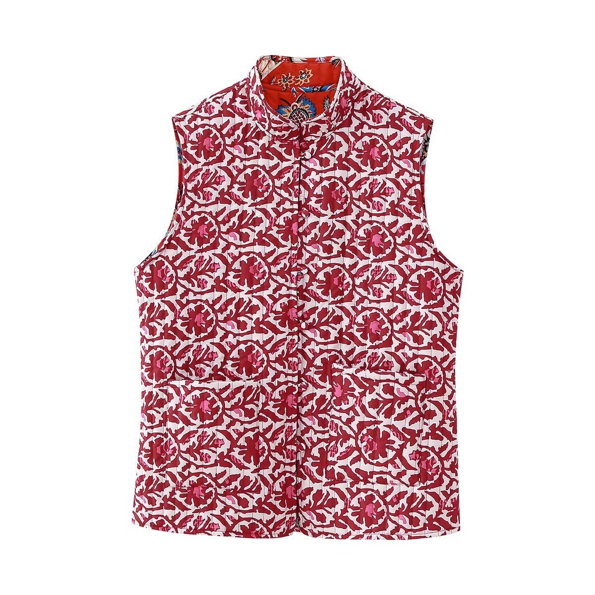 Autumn Versatile Double-sided Quilted Printed Vest