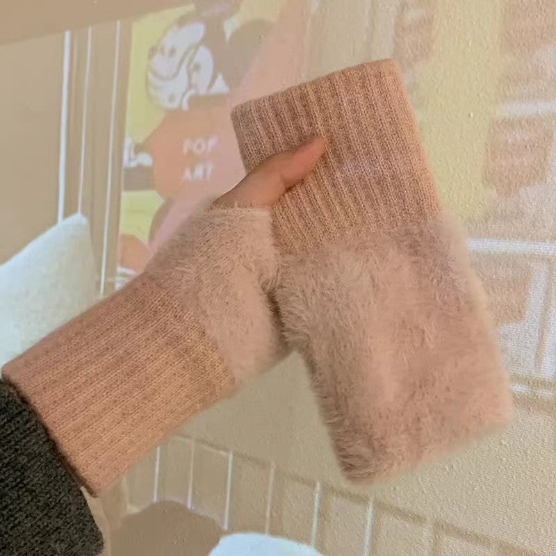 Women's Autumn And Winter Thermal Knitting Gloves