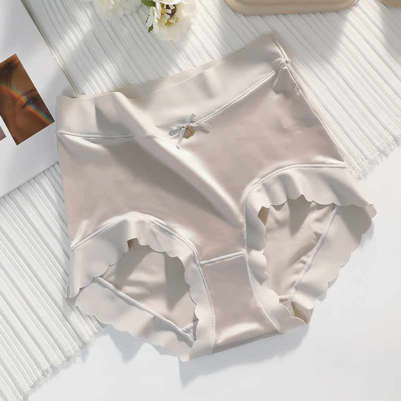 Women's Mid Waist Comfortable Satin Ice Silk Underwear