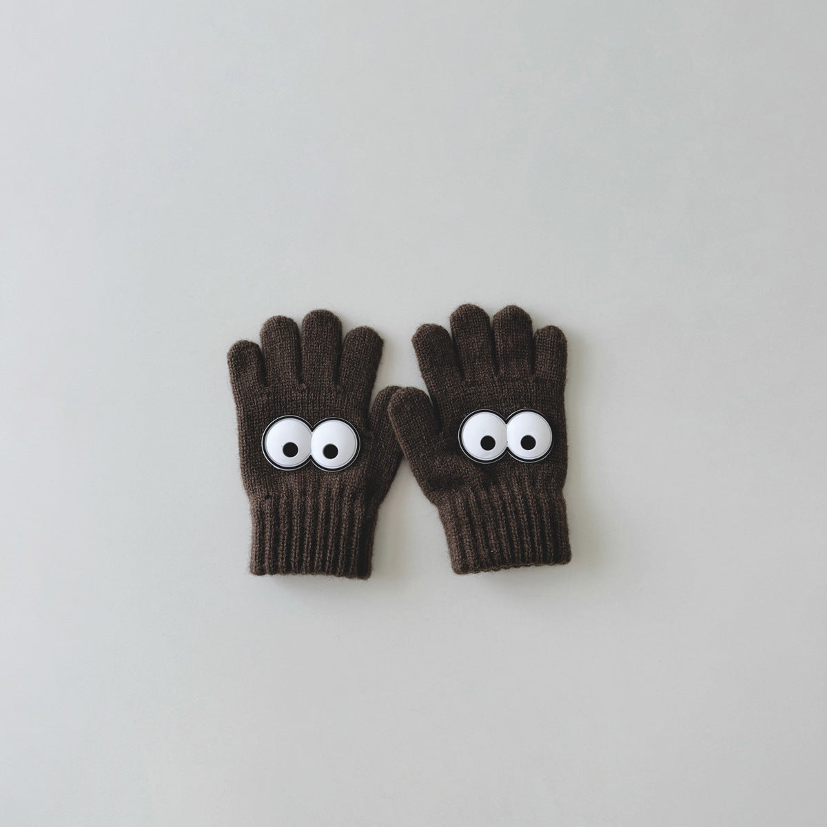 Warm Wool Knitted Five-finger Baby Gloves