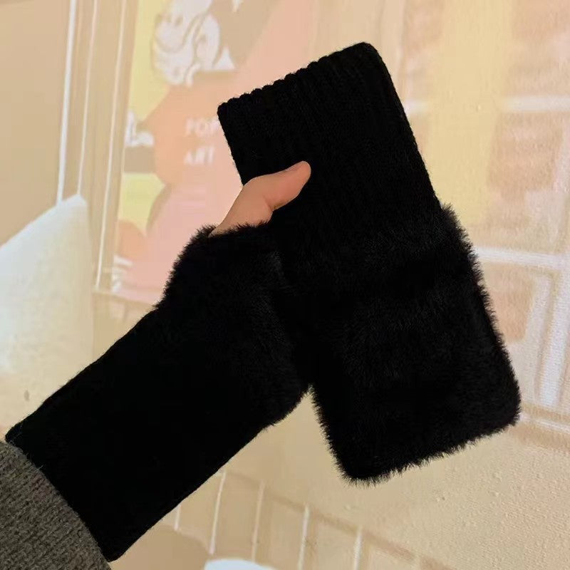 Women's Autumn And Winter Thermal Knitting Gloves