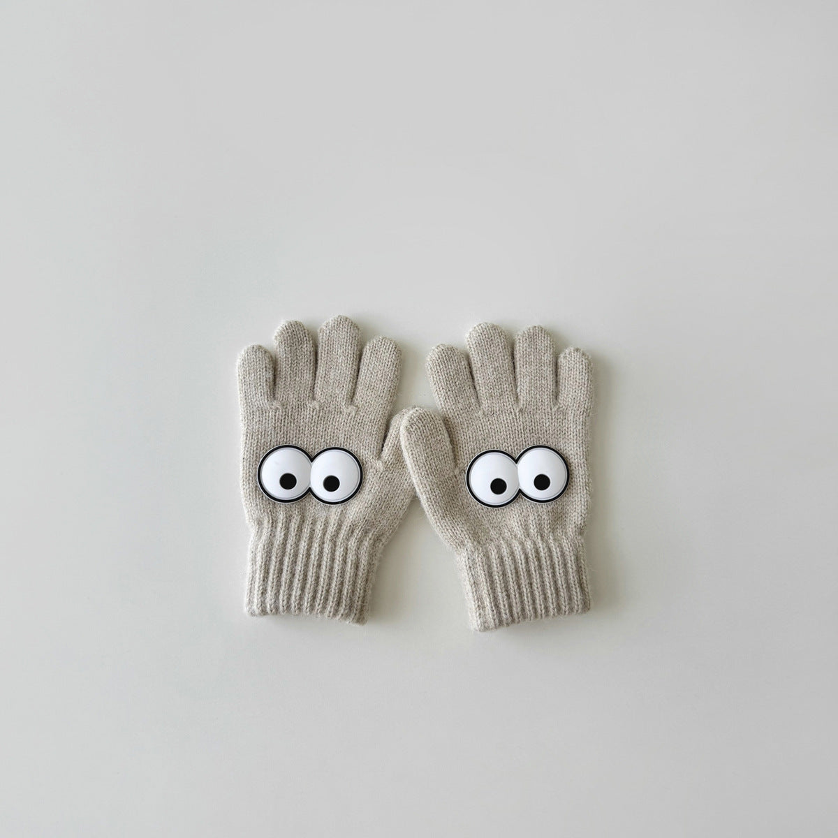 Warm Wool Knitted Five-finger Baby Gloves