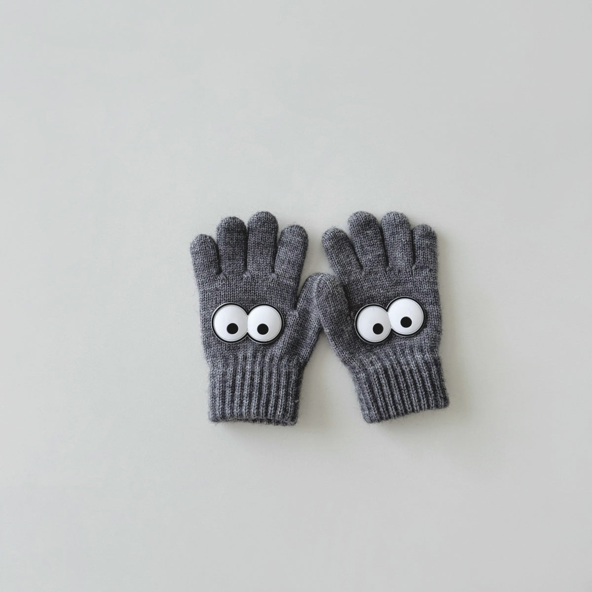 Warm Wool Knitted Five-finger Baby Gloves