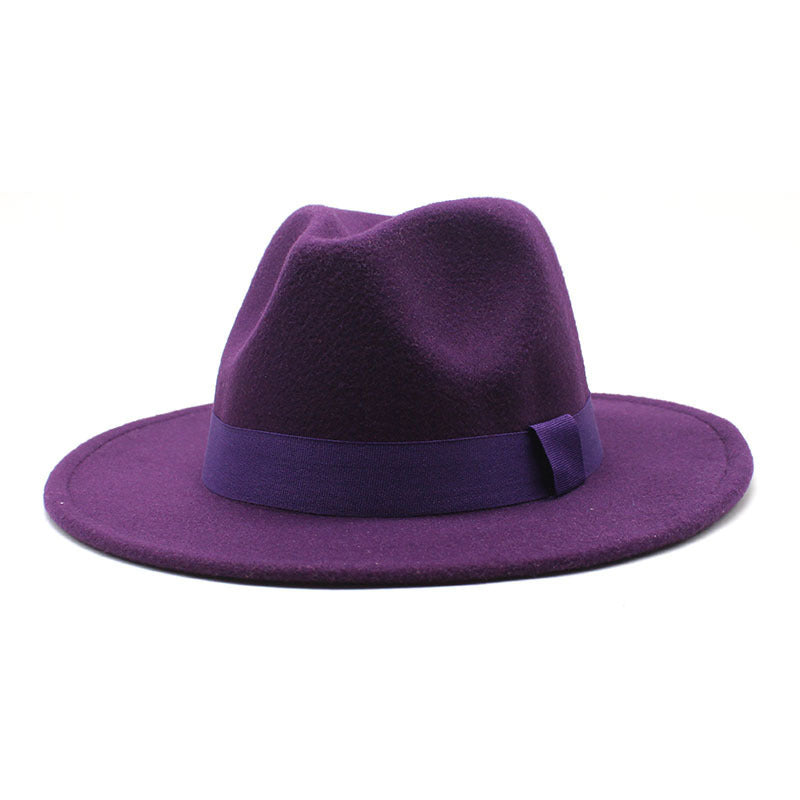 Autumn And Winter Men And Women Big Brim Hat