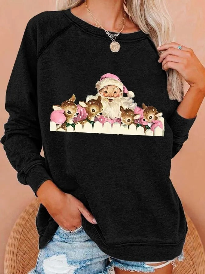 Women's Sports And Leisure Round-neck Non-hoodie Pullover Long Sleeve Sweater