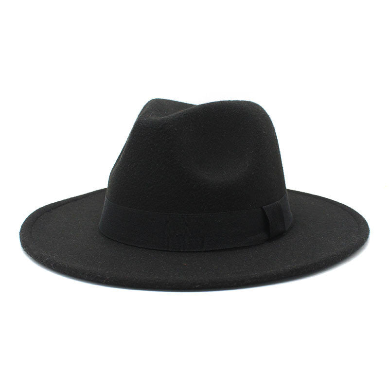 Autumn And Winter Men And Women Big Brim Hat