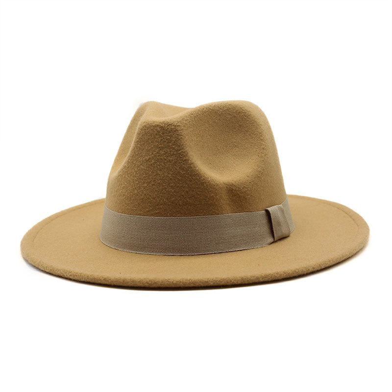 Autumn And Winter Men And Women Big Brim Hat