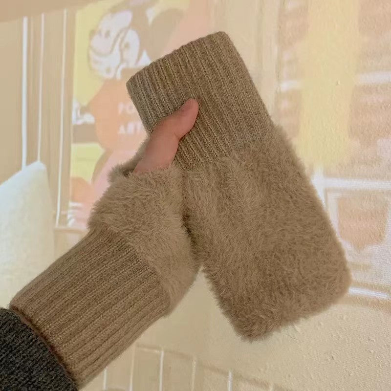 Women's Autumn And Winter Thermal Knitting Gloves