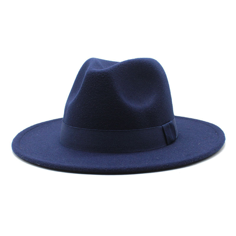 Autumn And Winter Men And Women Big Brim Hat